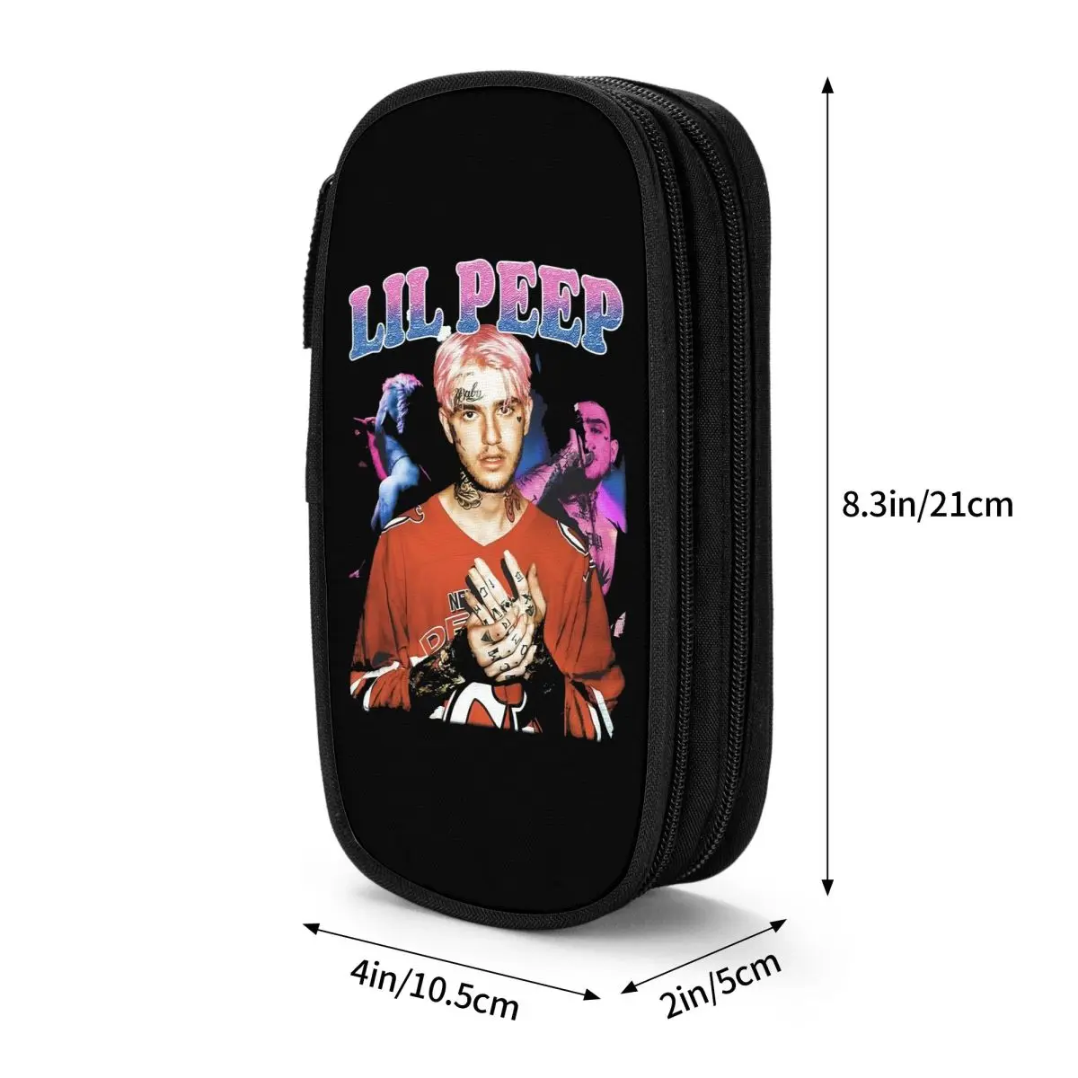 ليل اللمحة 90s مغني الراب مقلمة مقلمة حامل قلم للأطفال حقيبة تخزين كبيرة اللوازم المدرسية الهدايا القرطاسية