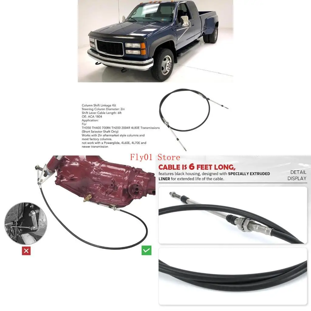 

Steering Column Cable Shifter ACA-1804 Fit for TH200 2004R 4L60E