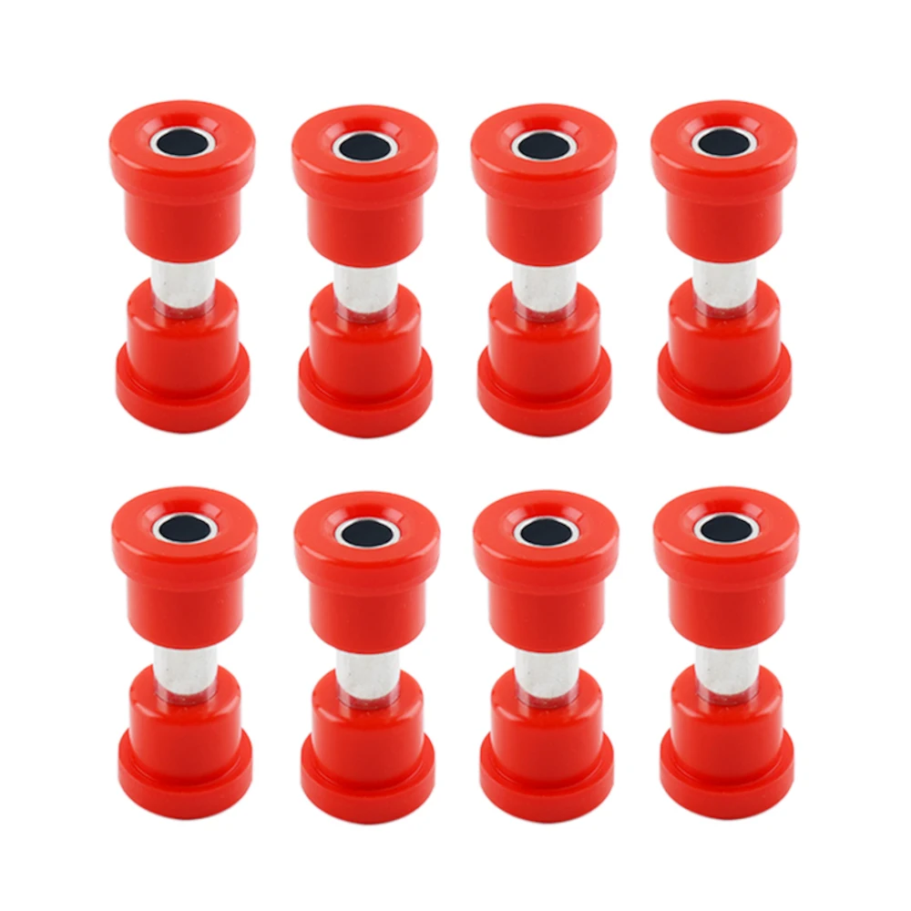 

8PCS Front & Rear Leaf Spring Bushing Kit Polyurethane Bushing and Sleeve Kit for 1981-up DS Replaces OE 1012303 1015583