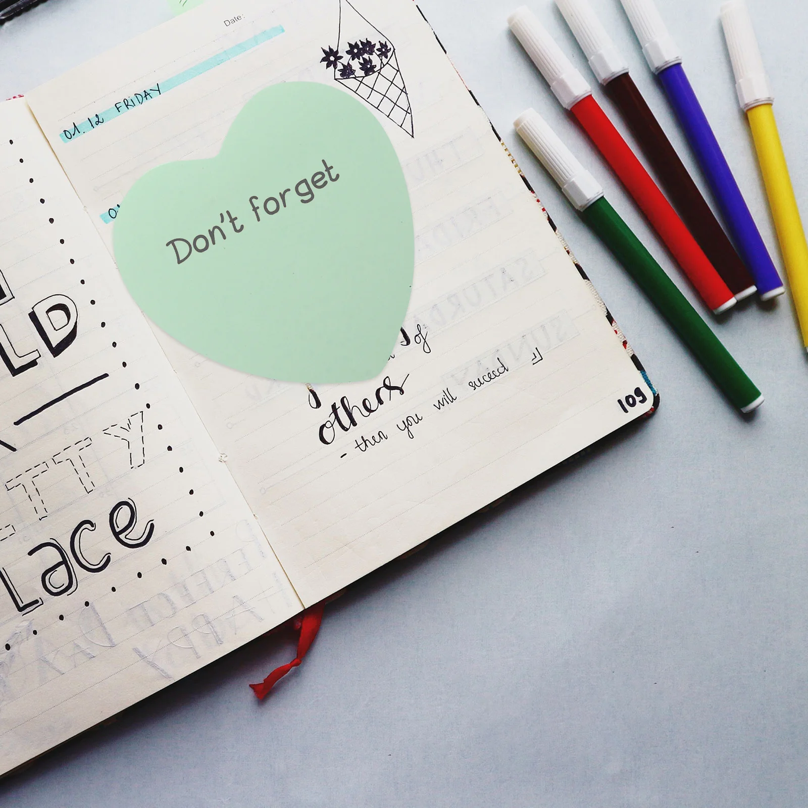 

500Pcs Multi-Functional Note Stickers Simple Design Portable Memo Pads for Diary to-Do Lists Archives Marking Note Stickers