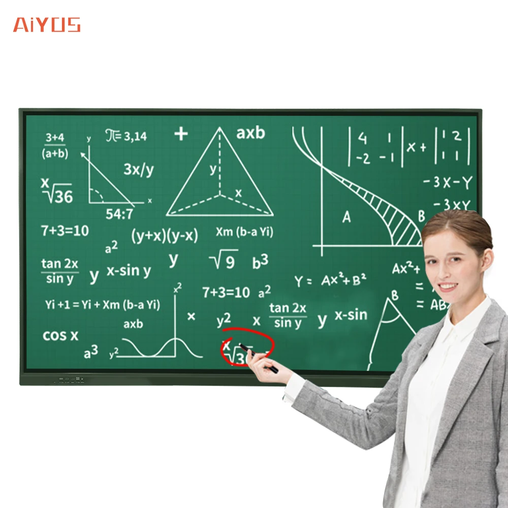 4K Configuration 43 55 65 Inch Interactive Electronic Whiteboard Digital Signage Smart Board Interactive Whiteboard