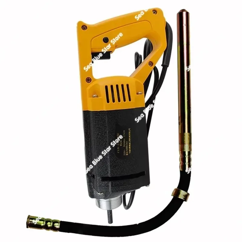 Flat Vibrator Construction Cement Motor Rod 220v Tool, Portable Vibrator Concrete Plug-in