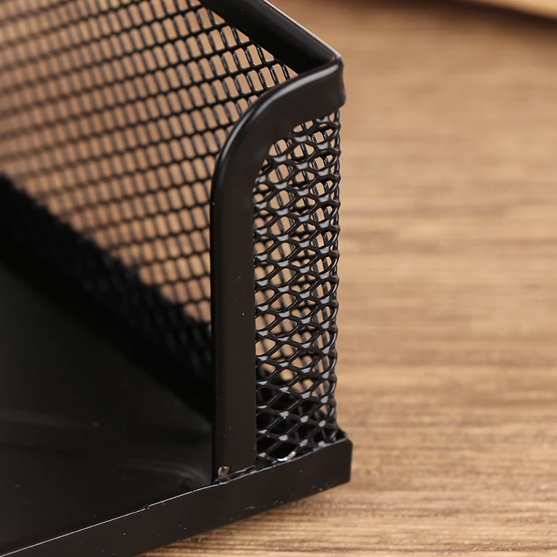 Desk Stationery Organizer Creative Metal Pen Holder Pencil File Storage Rack Storage Box Office Accessories Desktop Ornament