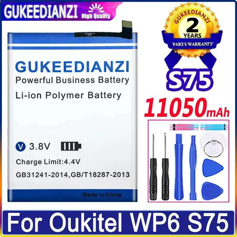 

Mobile Phone Battery Long Lasting High Compatibility For Oukitel WP6 S75 11050Mah