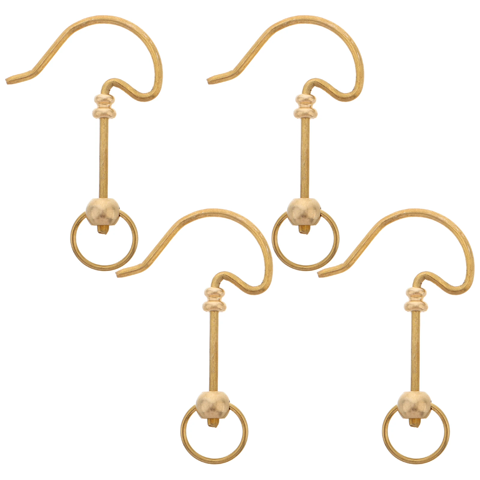 

4 Pcs Bird Cage Hooks Hanging Accessories Replacement Parts Gourd Durable Metal Small Compatible Cages Pet Supplies