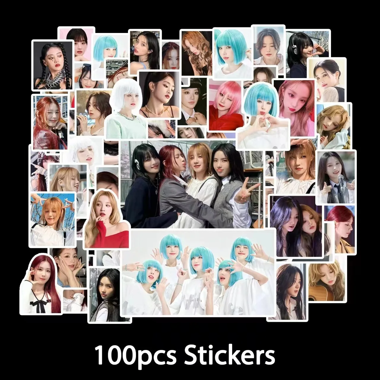 100 GIDLE Fate Stickers Song Yuqi Tian Xiaojuan MINNIE Ye Shuhua Super Lady