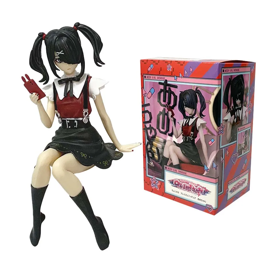 Figurines d'action de pluie, dessin animé NEEDY GIRL, surdose, belle fille, modèle mignon en PVC, Collection, jouets de bureau, cadeaux périphériques