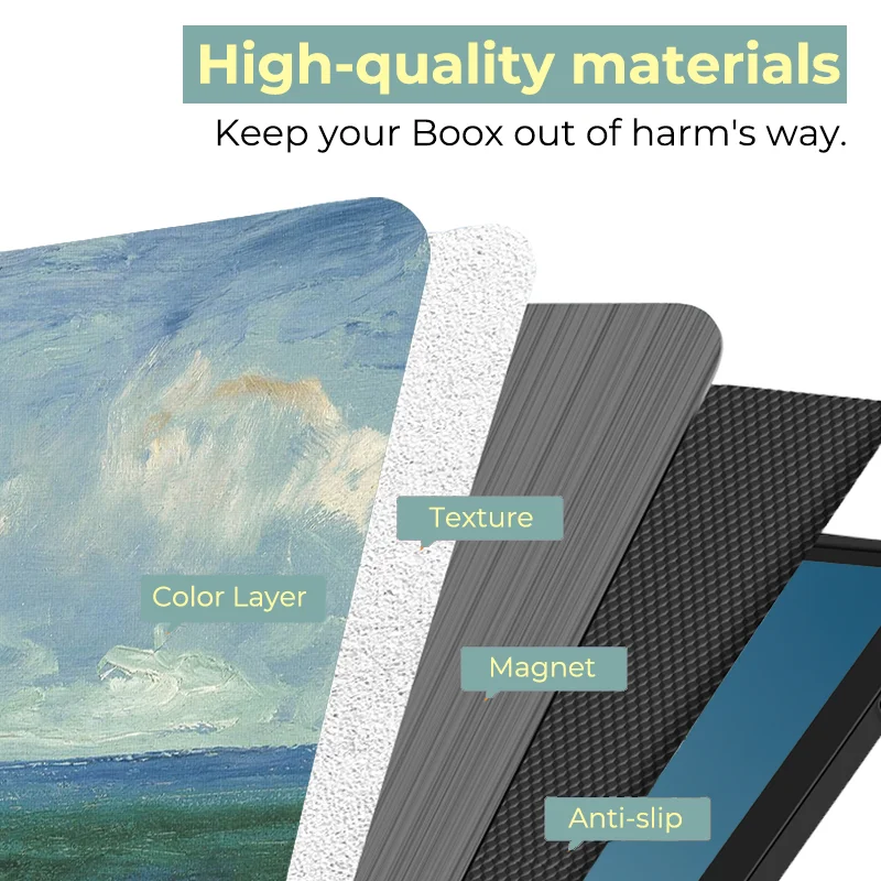 Magnetic Cover For ONYX BOOX Page and Go Color 7 Book Case For Leaf 3c and Leaf3 with Auto Wake Up Ultra Thin Smart Function
