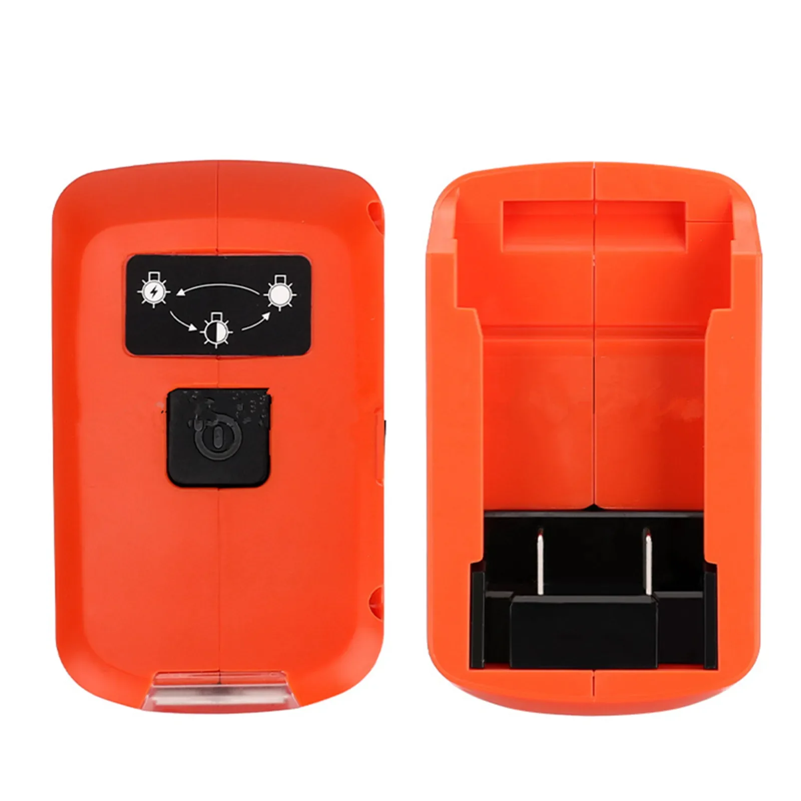 1Pc For Black&Decker 20V Battery Adapter With Dual USB Charging Port 140LM LED Light Adjustable 3 Mode Battery Adapter Converter