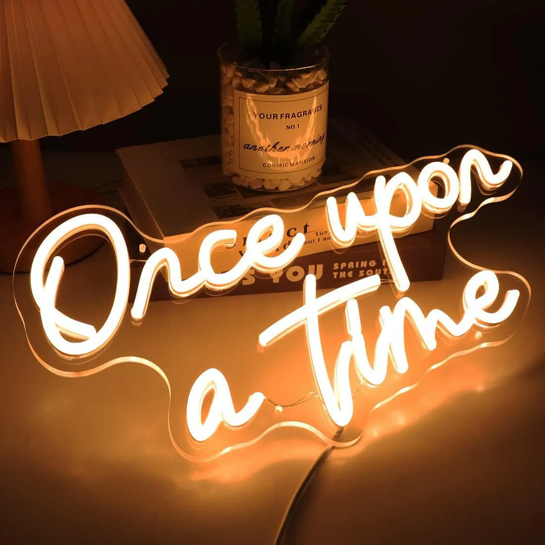 

Once Upon A Time Неоновая вывеска Светодиодный неоновый свет Настенный декор Подходит для спальни Свадьба День рождения Подарок для друга