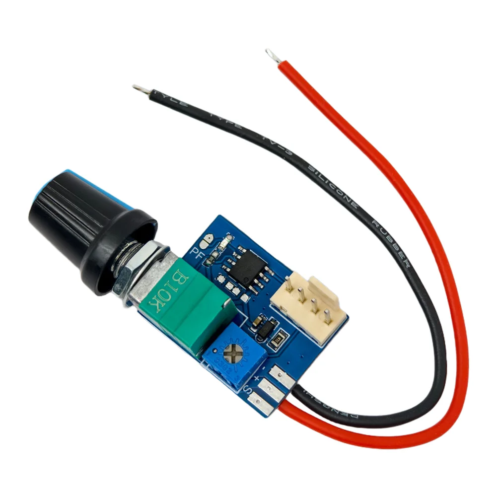 12V For pwm Fan Regulator Module with Potentiometer and Switch for 4 Pin Cooling Fans Supporting Standard 25kHz For pwm Timing