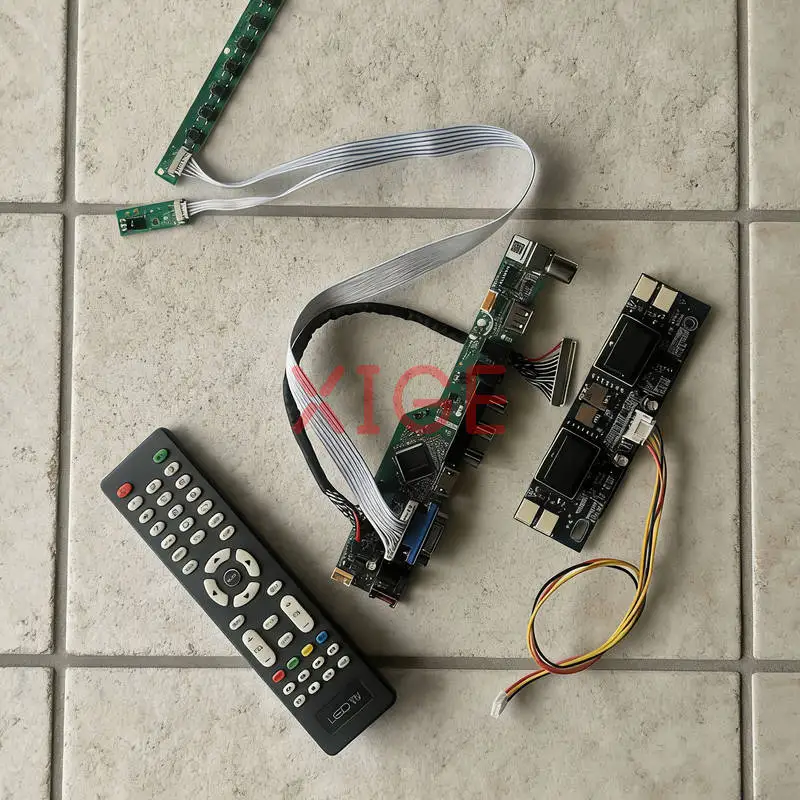 For M201UN04 V0 LTM201UX-L01 Monitor Screen Drive Controller Board Kit DIY USB+AV+VGA+HDMI 1600*1200 4-CCFL 30Pin LVDS 1600x1200