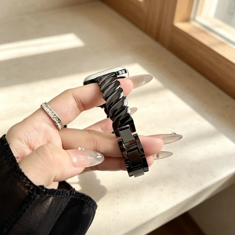 Diamond studded metal bracelet strap suitable for Apple iWatch strap 38mm 40mm 41mm 42mm 44mm 45mm 49mm fashionable strap