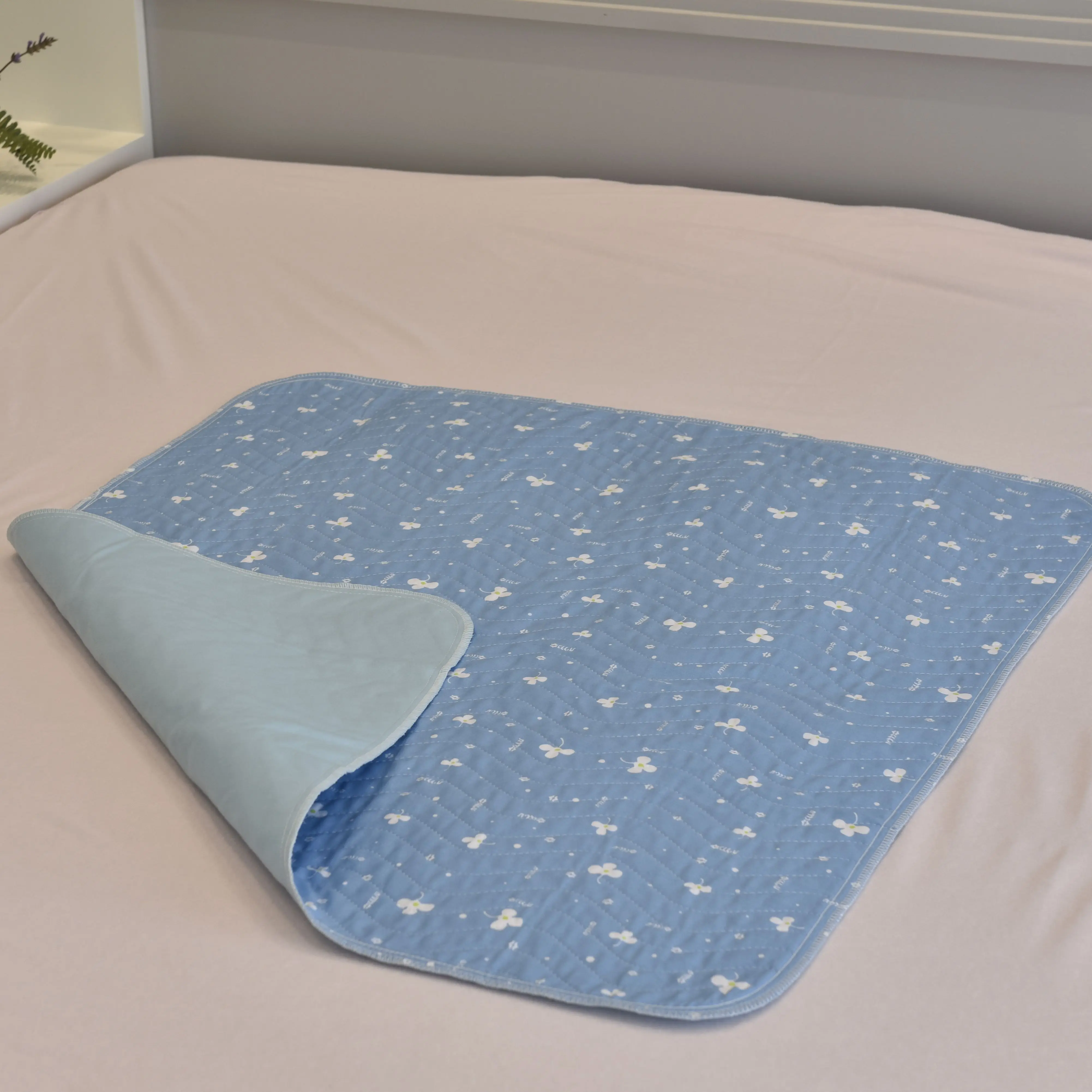 Economical Reusable Waterproof Incontinence Pad with Pu Barrier Washable Bed Pad