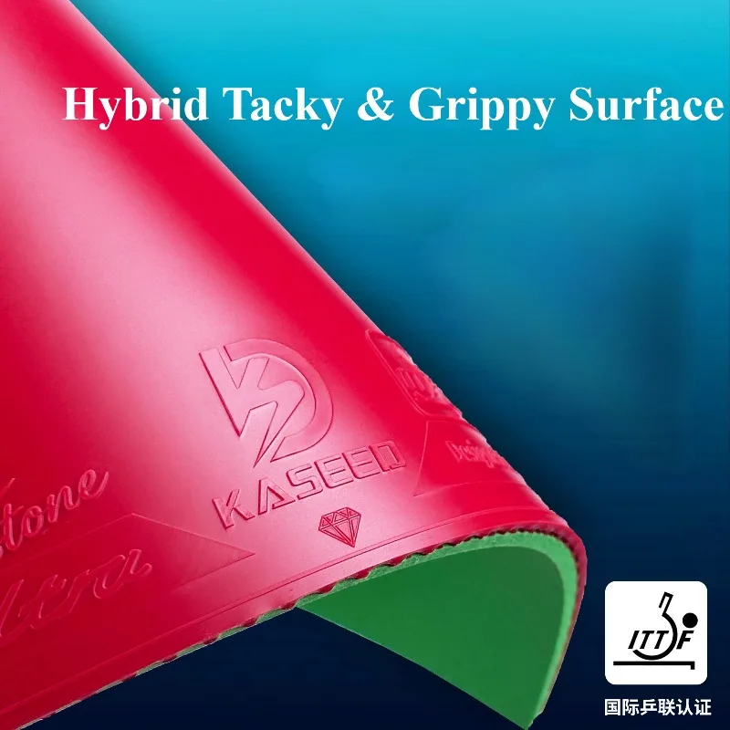 KASEED Green Diamond E1 Table Tennis Racket Rubber Sheet Astringency Ping Pong Rubber High Elastic Cake Sponge Internal Energy
