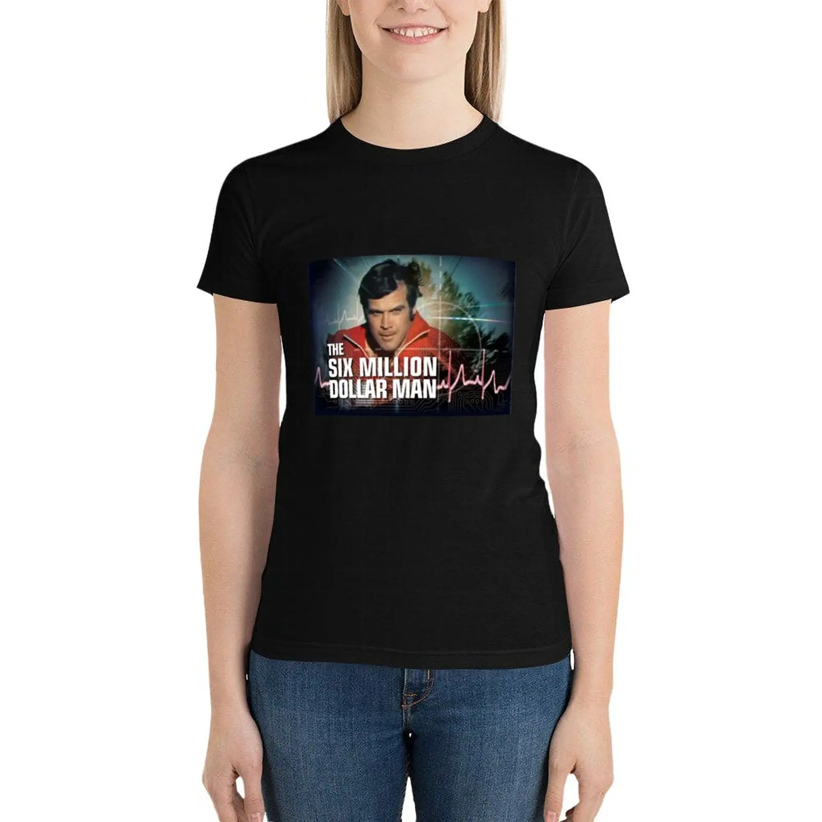 The Six million Dollar Man T-Shirt anime clothes plus size tops womans clothing