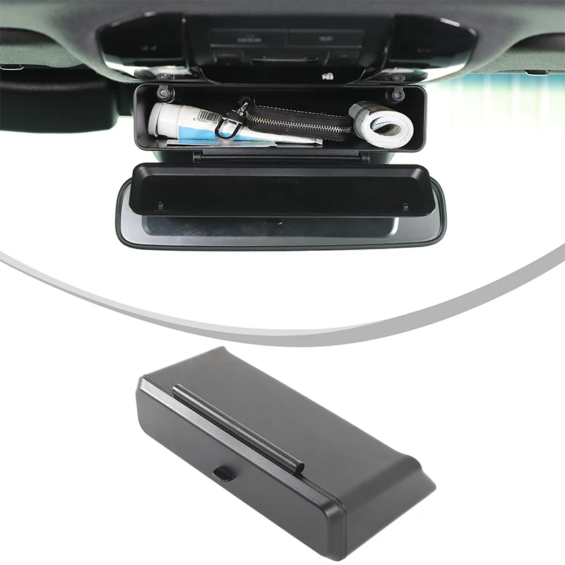 

For Toyota Land Cruiser Prado 250 LC250 2024+ ABS Black Car Interior Rear Mirror Base Storage Box Car Interior Accessories