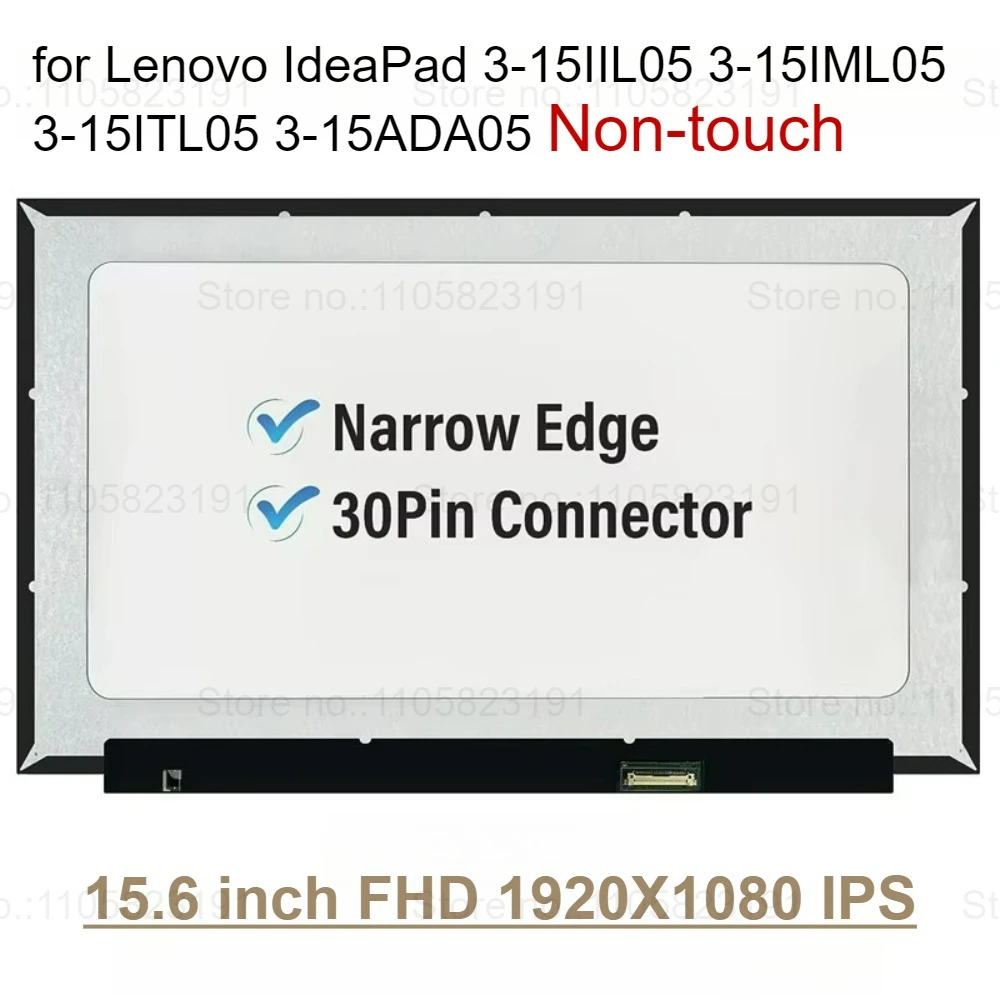 156-fhd-ips-lcd-for-lenovo-ideapad-3-15iil05-3-15iml05-3-15itl05-3-15ada05-81we-81wb-81x8-81w1-screen-display-panel-non-touch
