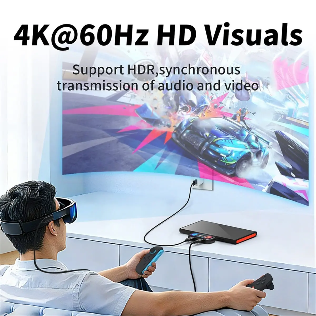CH◆☆§Direct Connection Converter 4K@60Hz USB C to AR Glasses and Charging Adapter for 2, Support HDR~HOT SALE