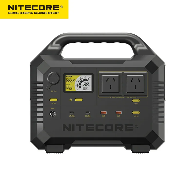 NITECORE NES1200 Portable Power Station 1000w Solar Outdoor Camping Ge