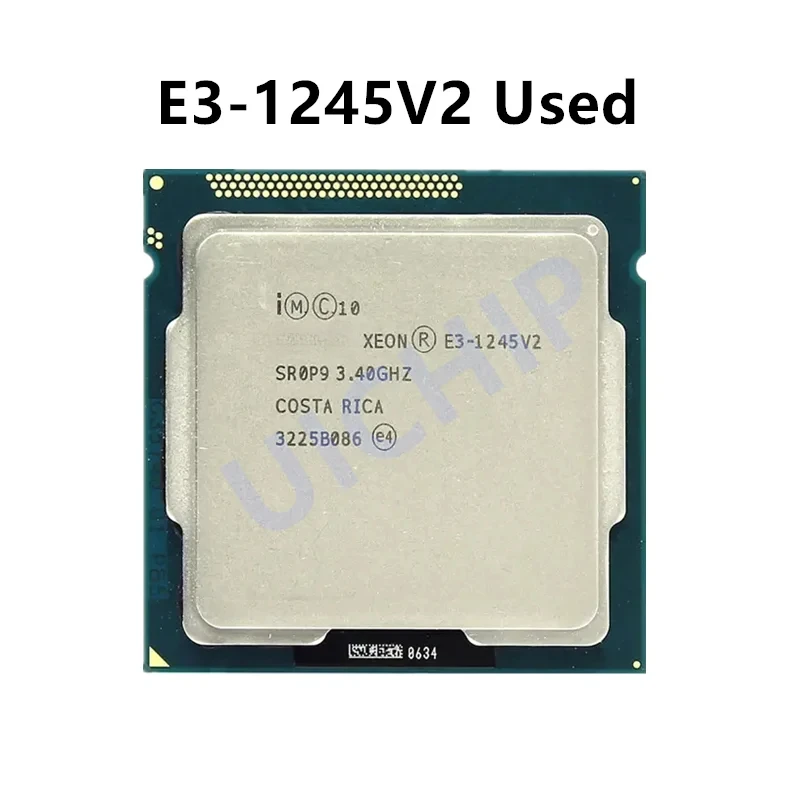 

Процессор Xeon E3-1245V2 E3 1245V2 Четырехъядерный процессор LGA1155 Настольный процессор