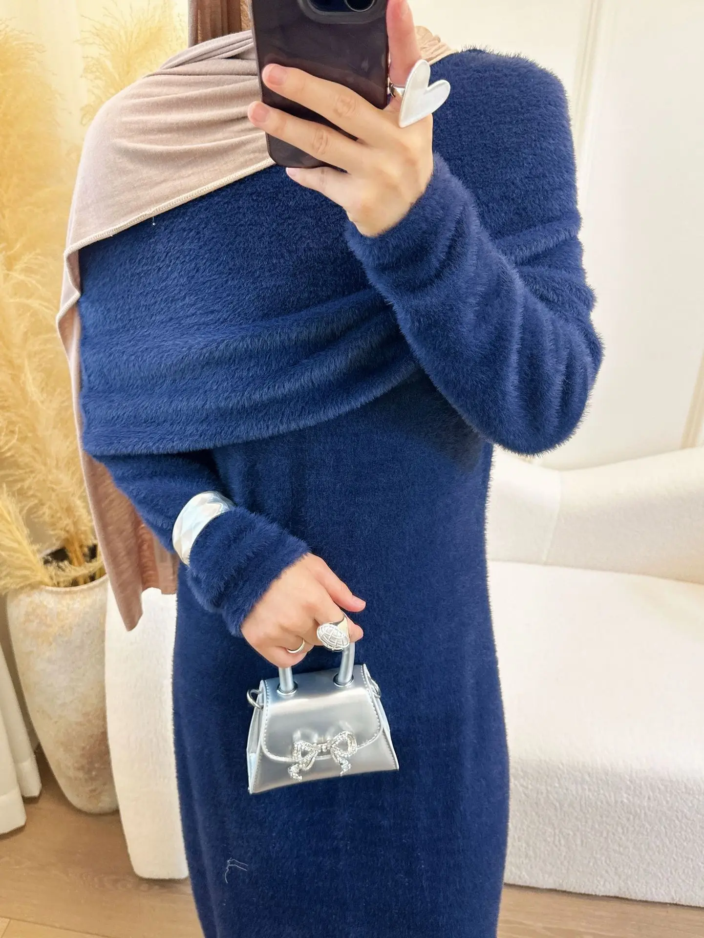 

2pcs Femme Musulmane Ensembles Eid Muslim Sets Women Long Sweater Dress Dubai Abaya Shawl Suit Islam Clothing Turkey Kaftan Robe