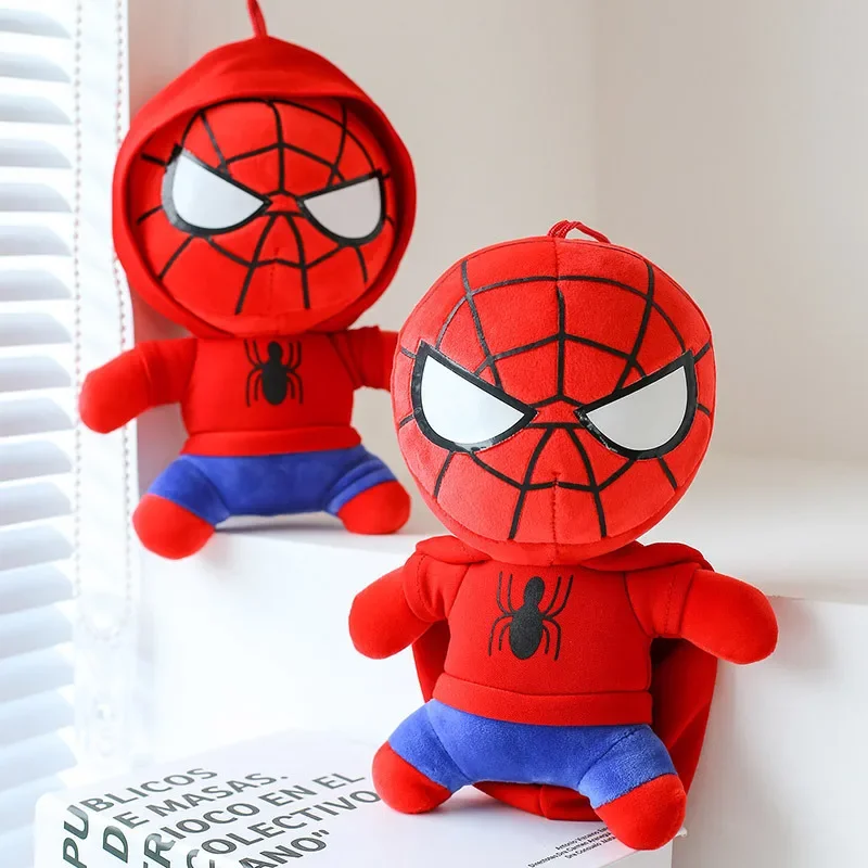 Juguetes de peluche de Spiderman de Disney para niños, muñeco de peluche de película de dibujos animados de Anime, almohada suave, regalos de cumpleaños, 20-60cm