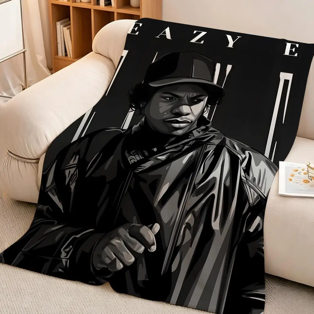 Music E-Eazy-E Throw hot High-Density Short Plush Blanket Soft Skin-Friendly for Sofa Nap Air-Conditioned Room