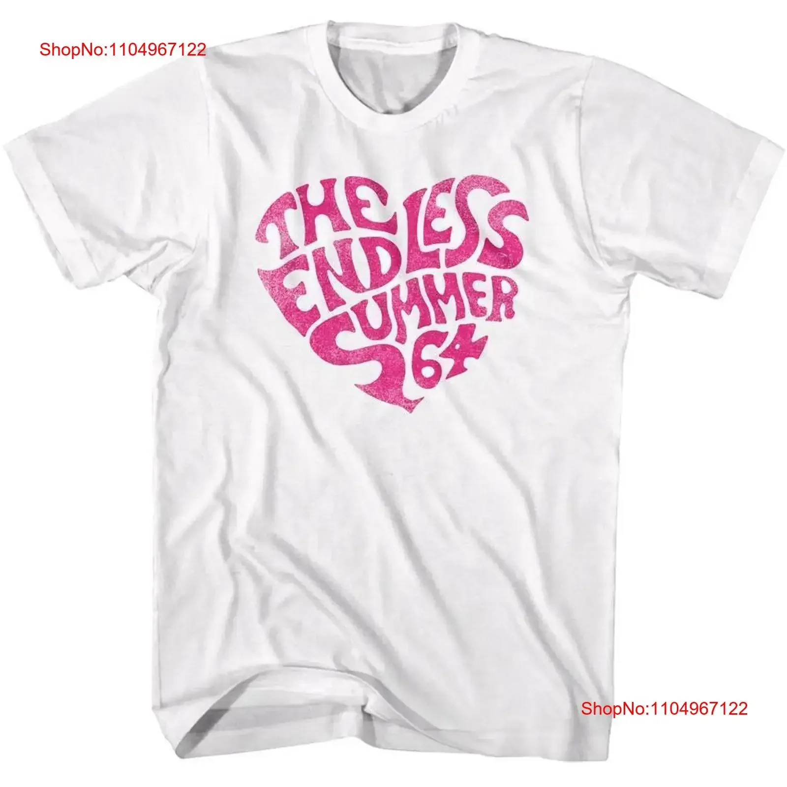 

Мужская футболка Endless Summer Heart 64, винтажная стираная уличная одежда с графическим рисунком, модная, универсальная, стильная, удобная, унисекс