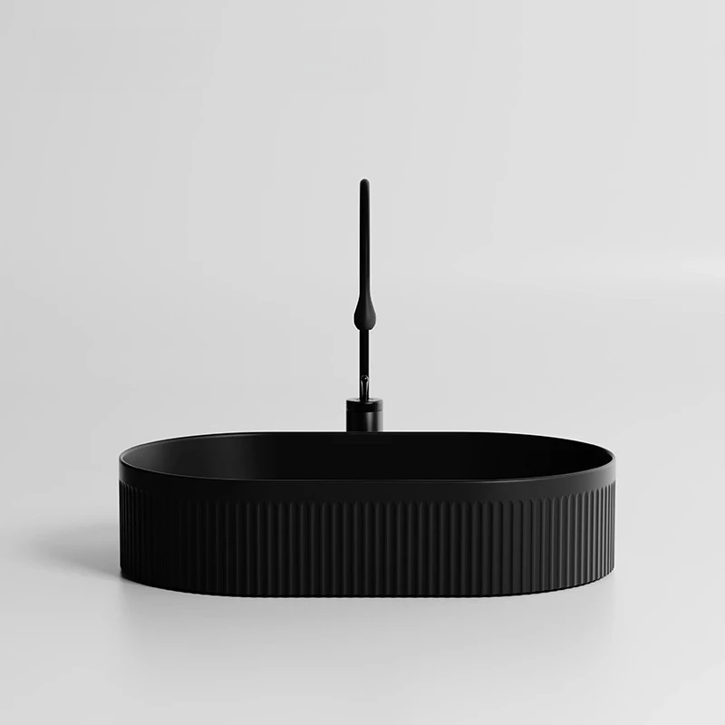 

High End Ceramic Bathroom Sinks Antibacterial Wash Basin Large Capacity Washhand Stand Durable Lave Main Built in Bathroom