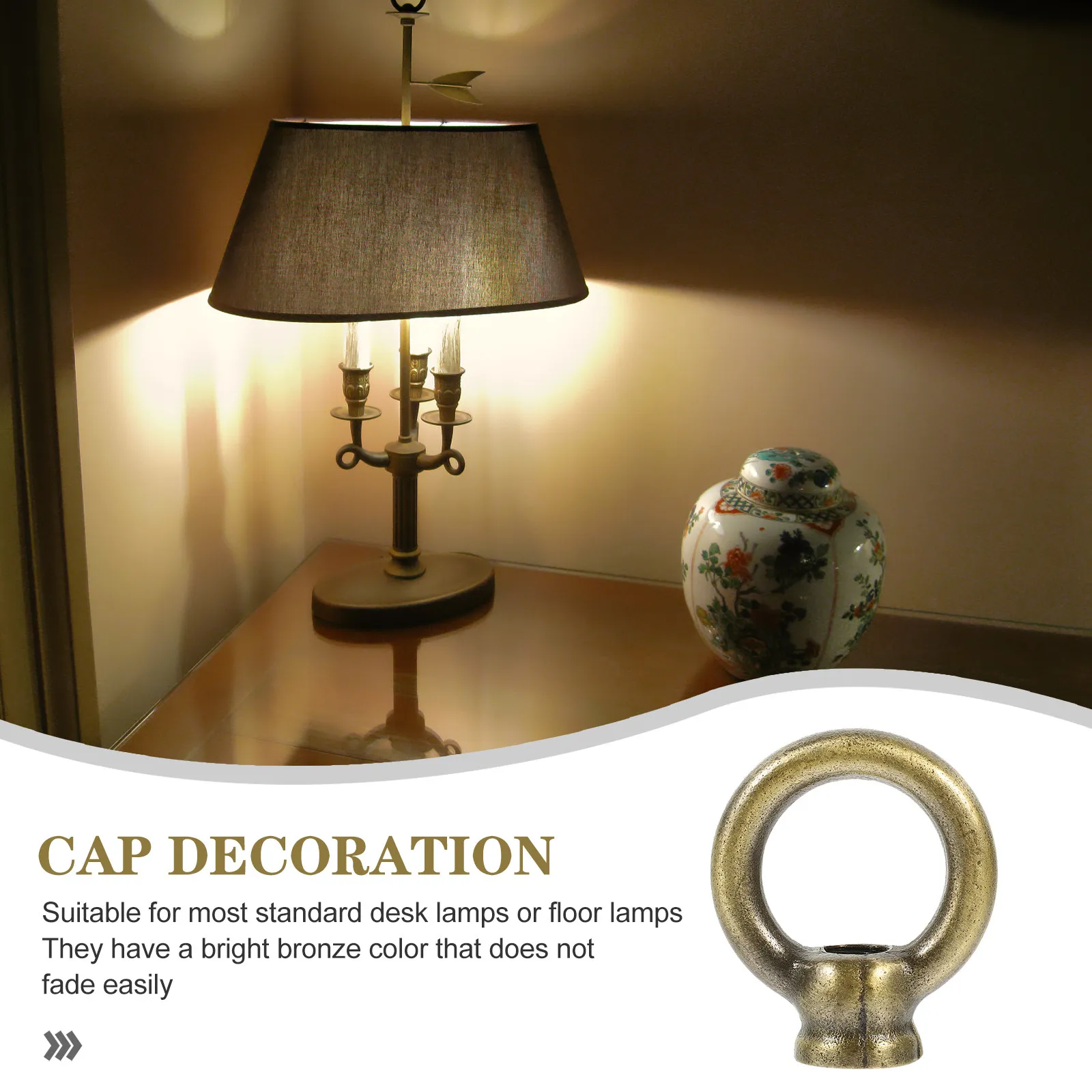 

4 шт. цельнометаллические декоративные наконечники для светильников, современные украшения для абажуров, сменные ручки для светильников, художественные аксессуары для домашнего декора