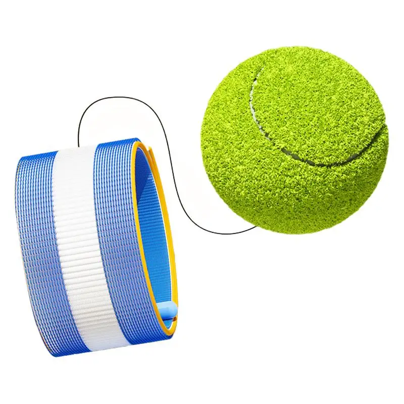 Ball On String Throw And Catch Bouncy Silent Wrist Ball Funny Indoor Outdoor Tennis Balls Rebound Ball To Enhance Mental Agility