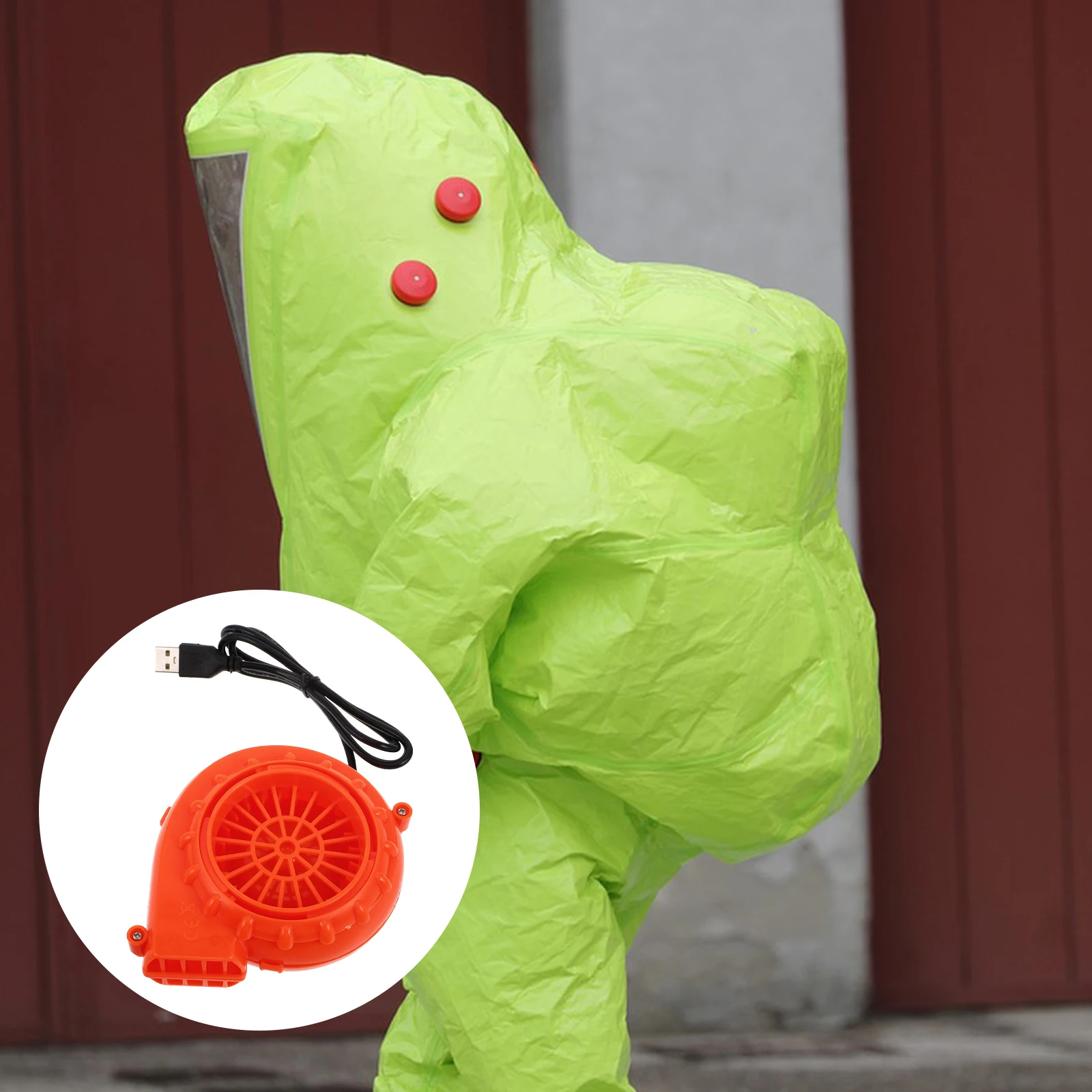 

Mini Blower Fan Dinosaur Costume Pump Inflatable Plastic Halloween Cosplay Party Supplies
