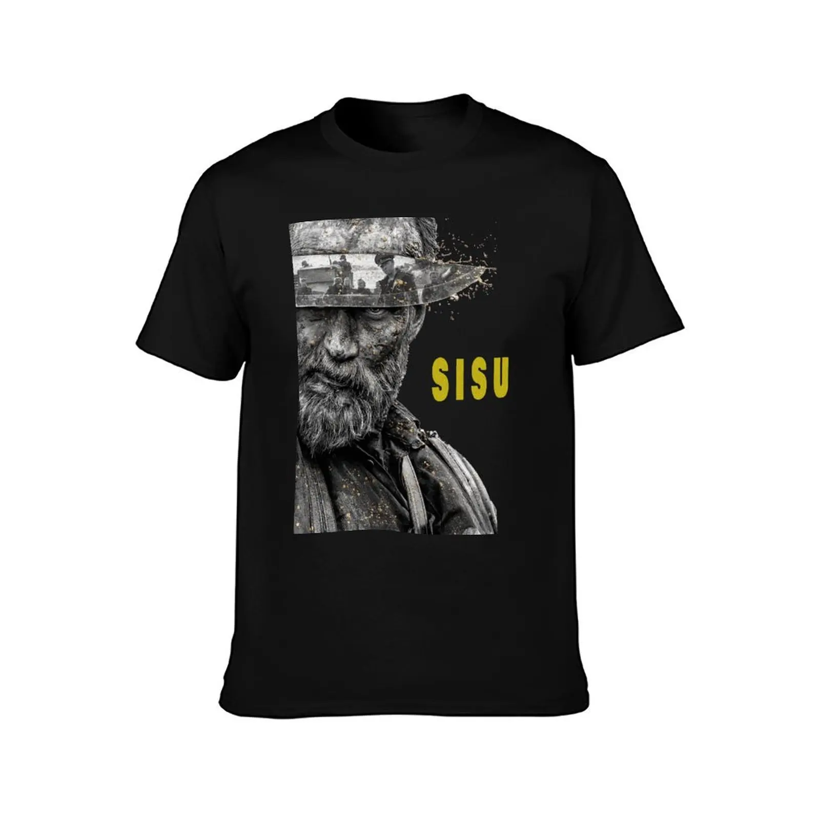 تي شيرت فيلم سيسو على الموضة الكورية ملابس الأولاد ذات الحجم الكبير للرجال