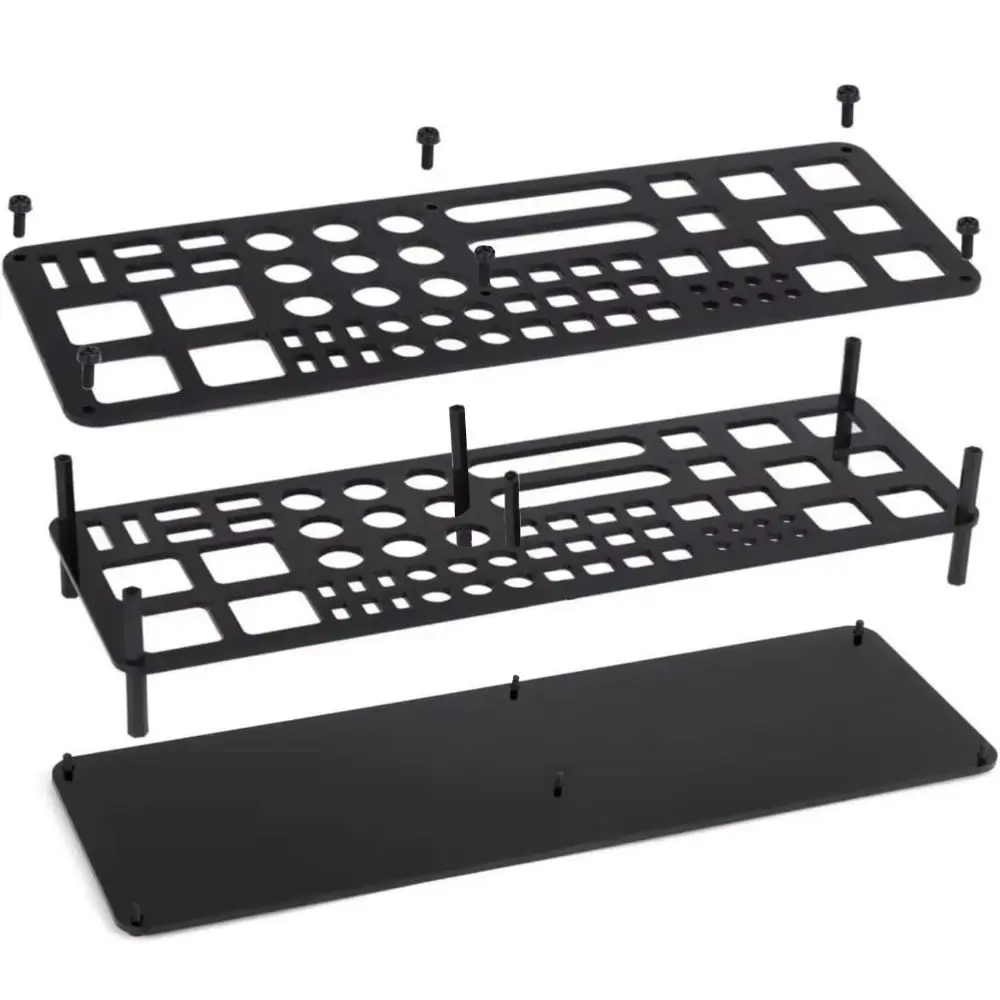 63 Holes Screwdriver Storage Rack Durabl Three-layer Panel Design Screwdriver Organizers PP Tool