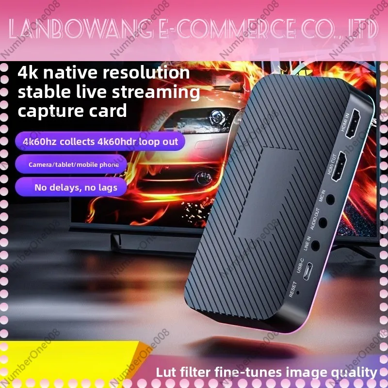 t900 4K HD HDMI Video Capture Card USB Live Streaming Phone Camera Game Recording Plug and Play