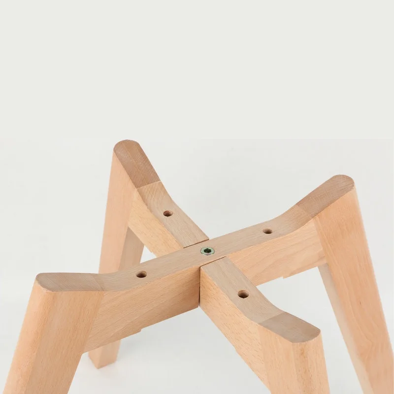 New Arrival Solid Wood Stool Legs Wooden Stool Legs Chair Legs Chairs Accessories Office Furniture Stylish Simple Wooden Legs image 3