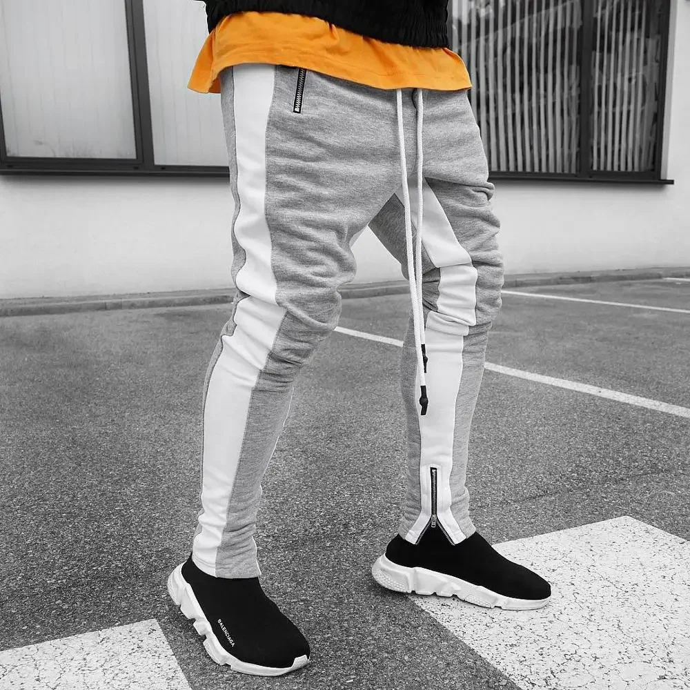 Pantaloni da jogging in cotone da uomo Pantaloni da corsa sportivi Fitness Uomo Abbigliamento sportivo Pantaloni da tuta Pantaloni sportivi skinny Pantaloni
