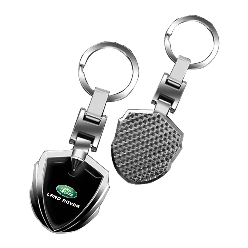 For Land Rover Range Rover Freelander Discovery Evoque 3D Metal Car Keychain Key Chain Ring Key Holder Styling Car Accessories