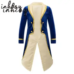 Boys Girls Prince Tuxedo Jacket Turn-Down Collar Coat Halloween Masquerade Theme Party Cosplay Costume Birthday Party Tailcoat