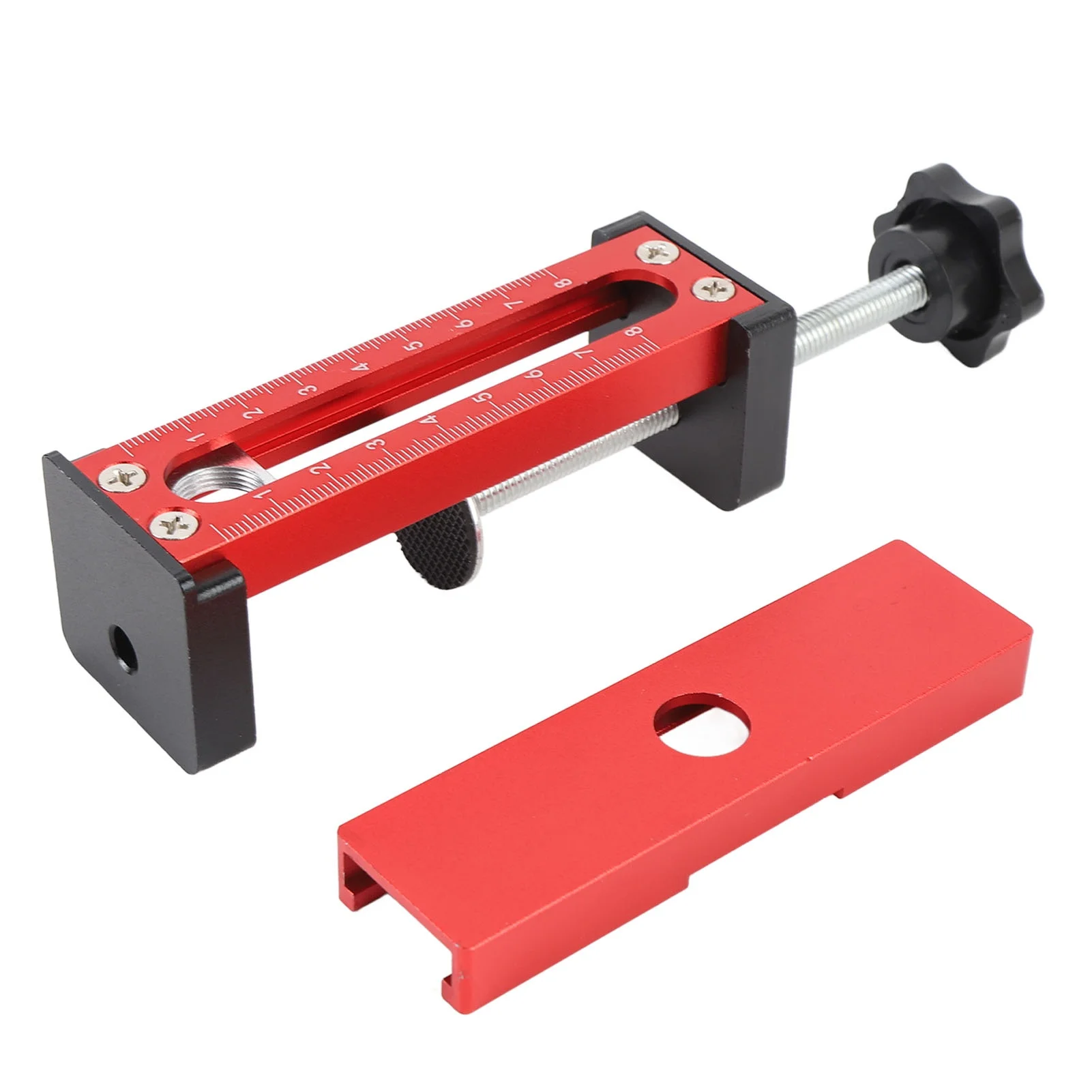 Cabinet Door Mounting Jig Installation Positioner Clamp 2 in 1 Accurate Quick Position Hole Opening Tool Aluminium Alloy