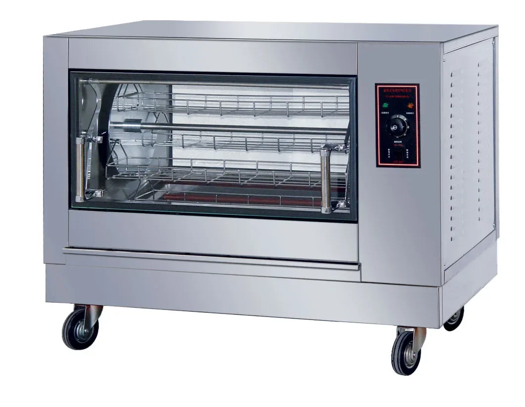 Heavy Duty Commercial Gas Stainless Steel Chicken Rotisserie