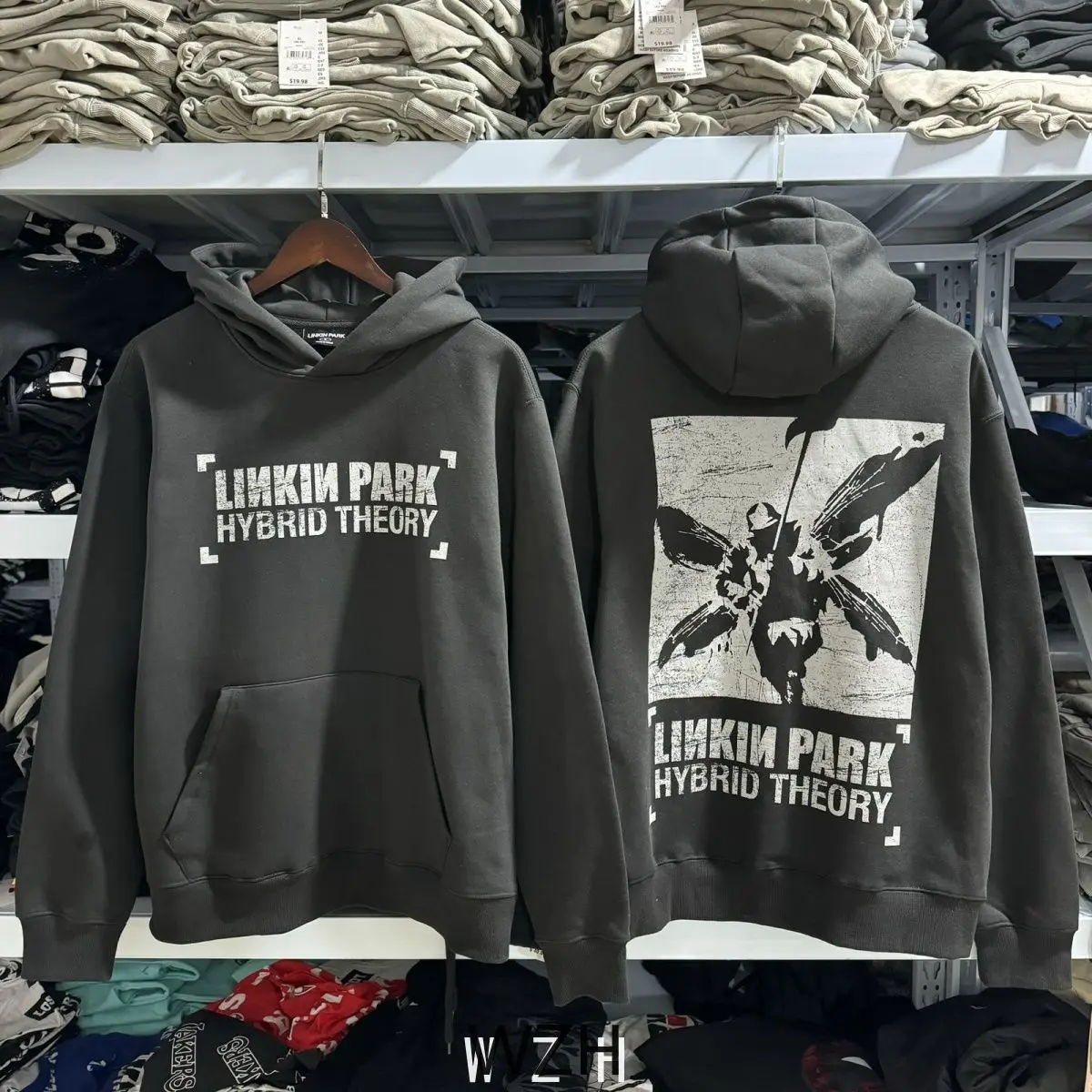 Linkin Park Linkin Park Rock Band Punk Vintage Street Hooded Sweater Men's and Women's Thin Velvet Winter Clothes Women