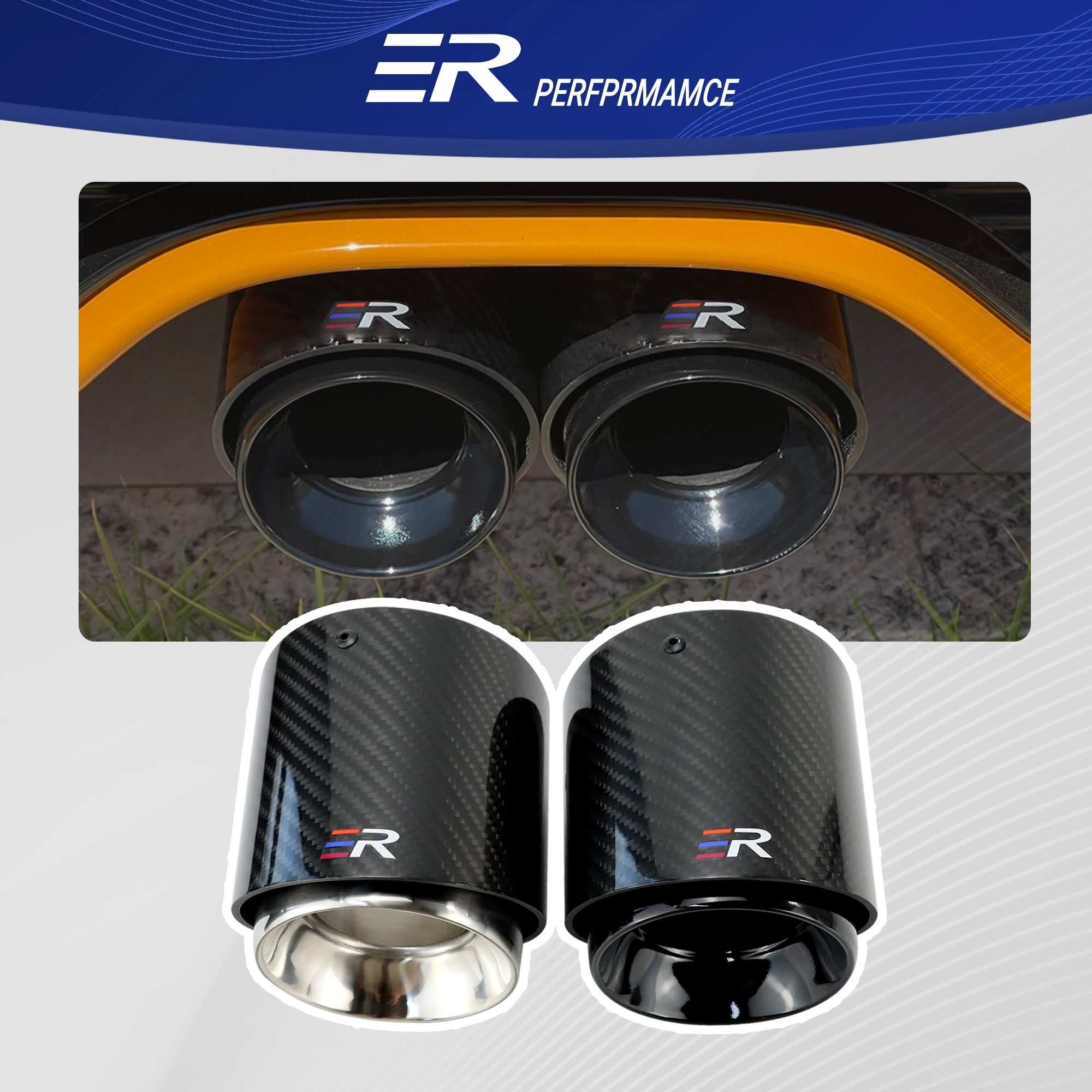 

ER Carbon Fiber Exhaust Tip for MINI Cooper F56 F54 F55 R55 R56 R57 R58 R59 R60 R61 F57 F60 MINI Cooper S JCW