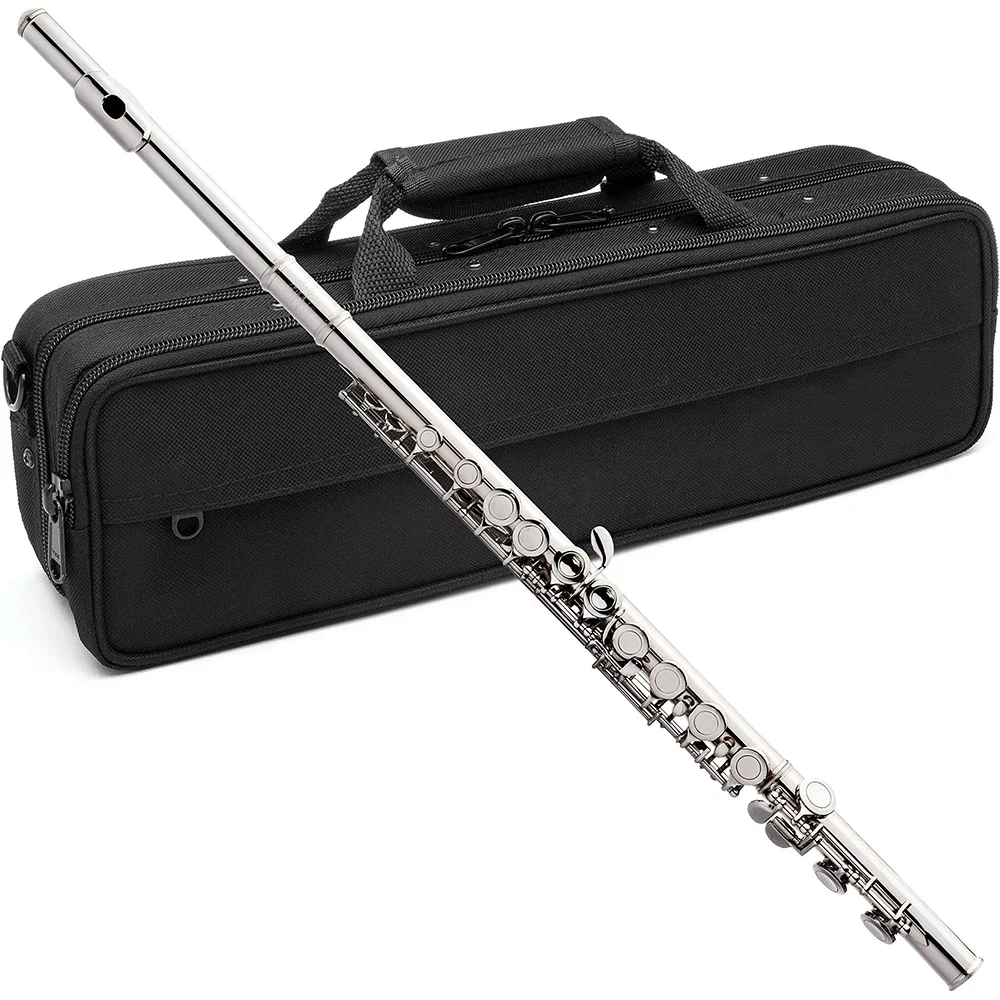 

SLADE Factory Supports Oem Nickel Plated 16 Hole C Adjustable Opening Beginner Flute Set With Fabric Case