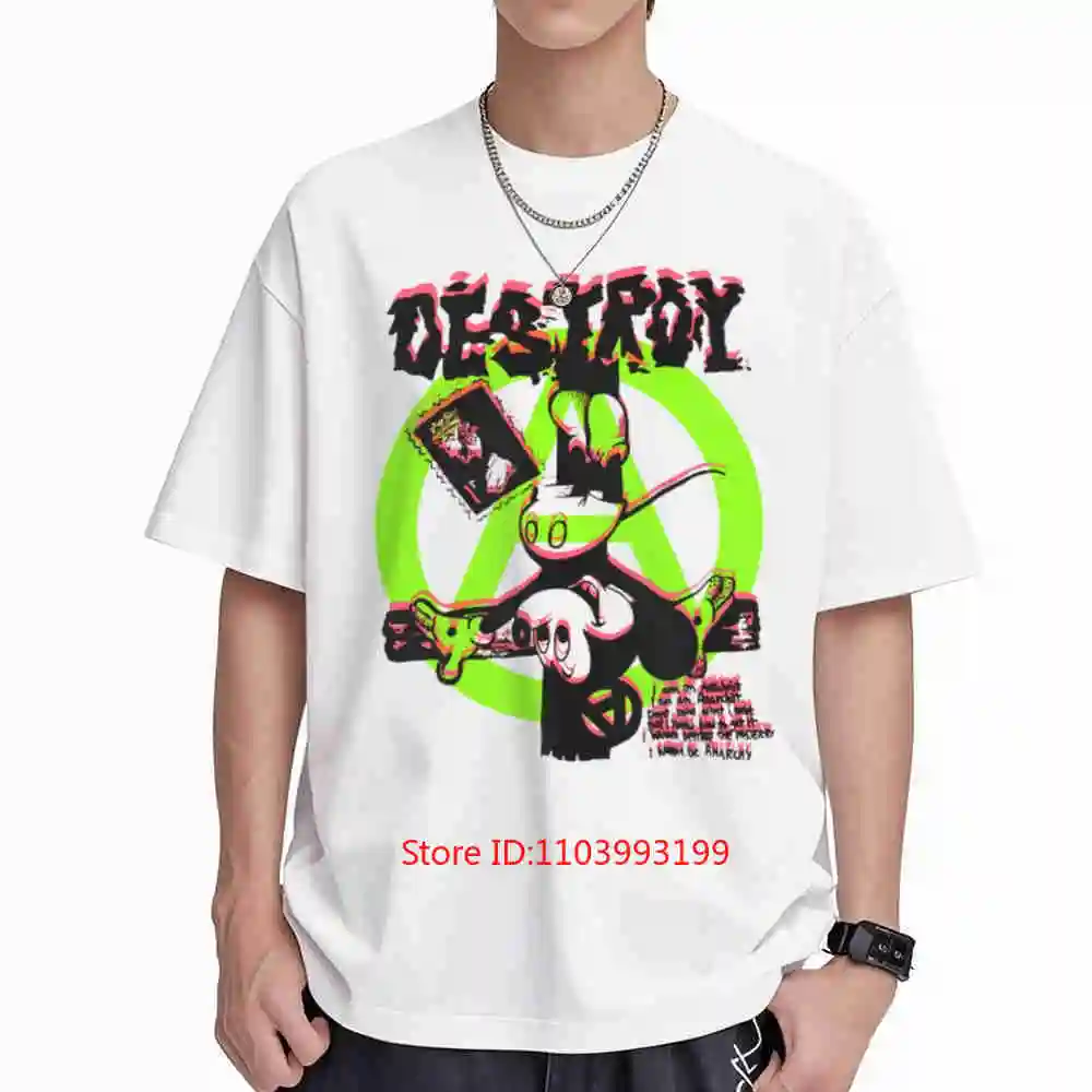 Crucified Mick E Destroy Seditionaries Style Short Sleeve Tee 100% Cotton T-Shirt