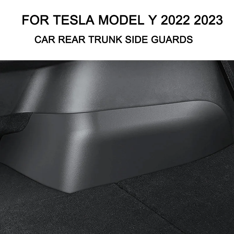 

Tesla Model Y Trunk Protectors Anti Scratch ABS Guards Custom Fit Hook Loop Installation Interior Accessories
