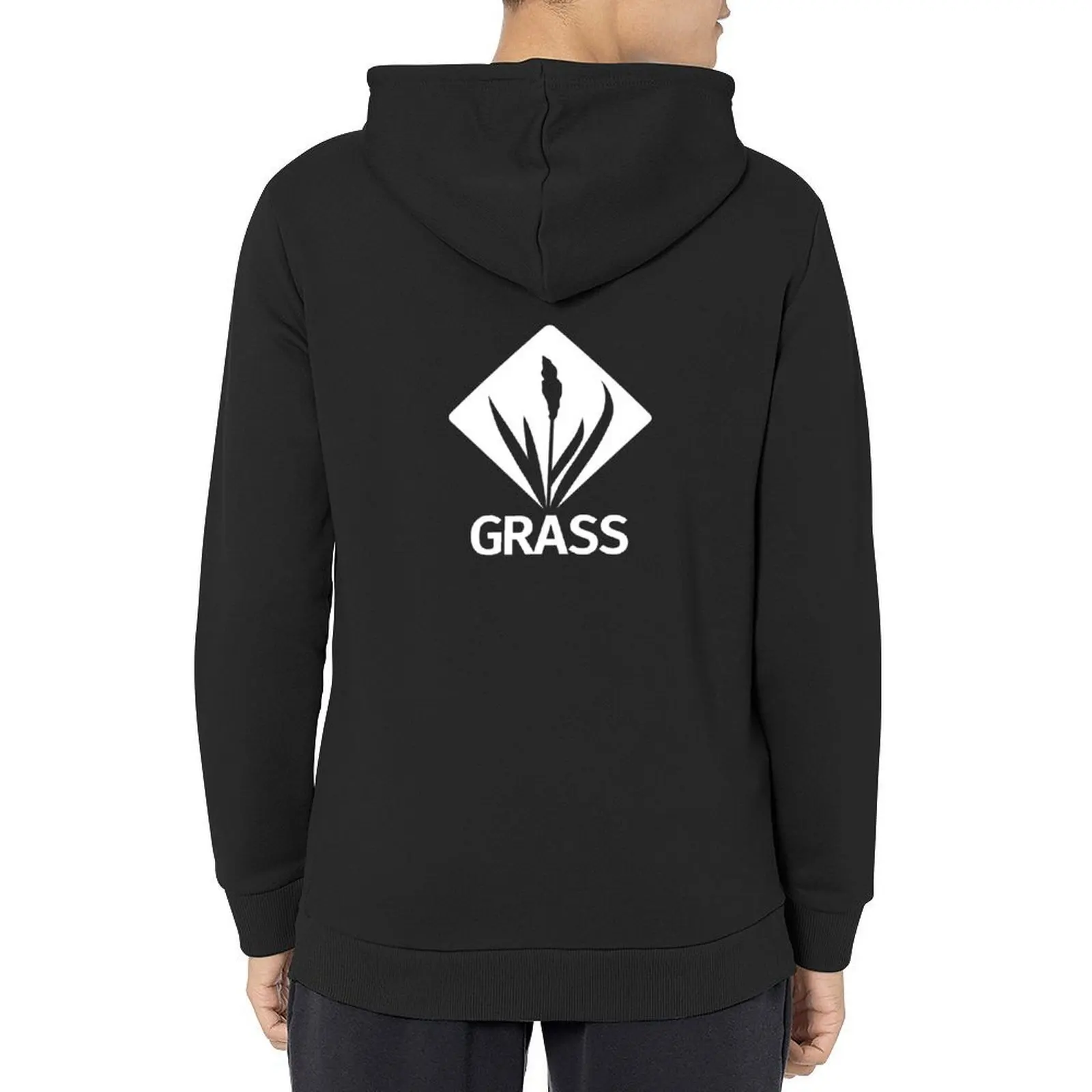 

GRASS White Logo Hoodie mens designer clothes anime clothing hooded shirt men's coat oversized hoodie
