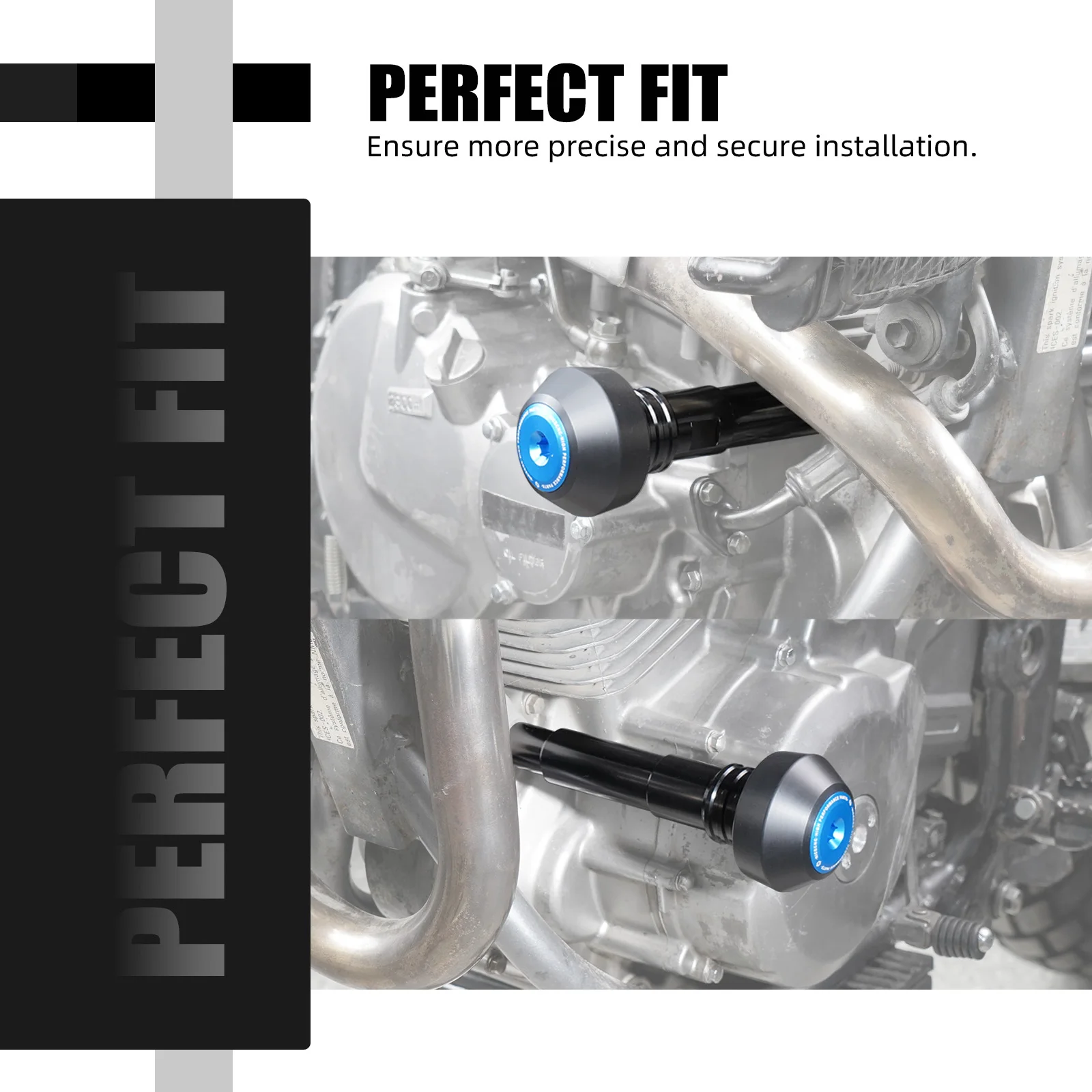 NICECNC For Suzuki DR650 DR 650 1996-2025 Frame Sliders Engine Guard Crash Protector Kit Fit Suzuki DR650 1996-2025 2024 2023