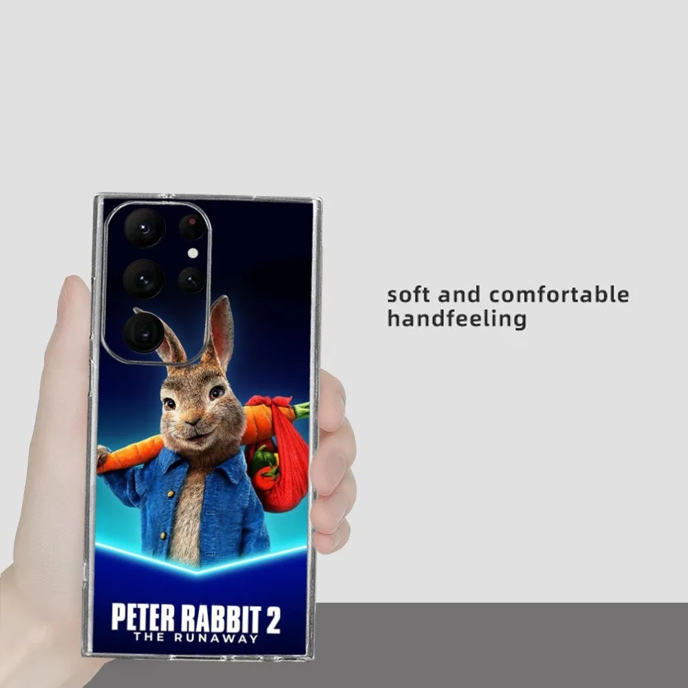 P-Peter R-Rabbit Phone Case For Samsung Galaxy S24 Ultra S22 S23 Ultra S21 S20 5G Protective Silicone TPU Funda